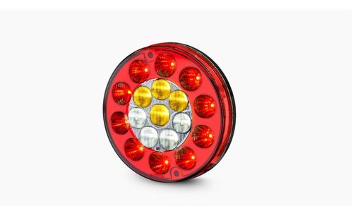 LANTERNA TRASEIRA MULTI FUNCAO 18 LEDS 24V P/CARRETAS