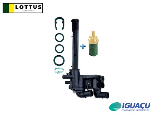 IGUAÇU - 601302380 - COMBINADO DE VÁLVULA TERMOSTÁTICA CROSSFOX 1.6 8V FLEX 05 > 10 FOX 1.0/1.6 8V EA-111 FLEX 04>10 ...