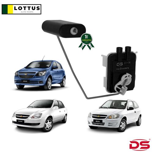 DS - 23106 - SENSOR DE NÍVEL DE COMBUSTÍVEL  AGILE 1.4 FLEX 10/2009 > CELTA 1.0 VHC FLEX 2009 > CORSA CLASSIC 1.0 VHC...