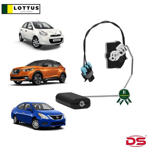 DS - 23143 - SENSOR DE NIVEL DE COMBUSTÍVEL VERSA 1.0 / 1.6 06/2011> MARCH 1.0 / 1.6 06/2011>