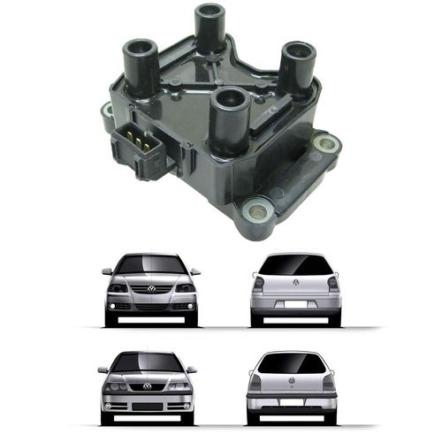 GAUSS - GC4213 - BOBINA DE IGNIÇÃO GOL 1.8 (AP) GOL III 1.6MI FLEX 05.03~08.05 /1.8MI FLEX 02.05~08.05, ...