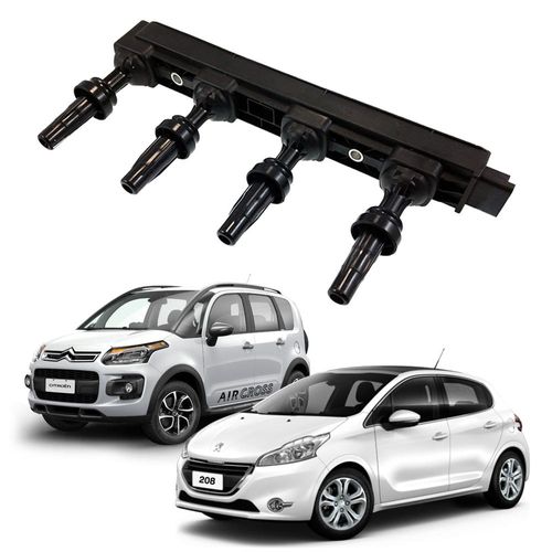 GAUSS - GC4580 - BOBINA DE IGNIÇÃO CITROEN AIRCROSS 1.6 16V / PEUGEOT 2008/ 208/ 308 1.6 16V