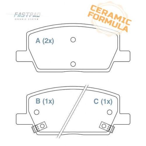 PASTILHA FREIO / TRACKER 18-20 / WILLTEC FP998