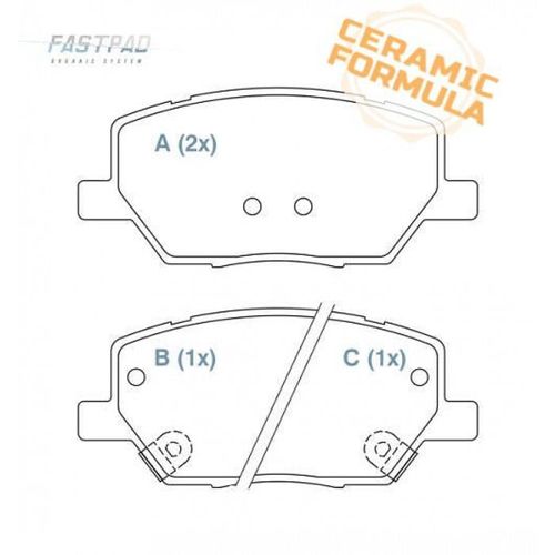 PASTILHA FREIO / COMPASS 17- 2.0 FLEX/DIES / WILLTEC FP254