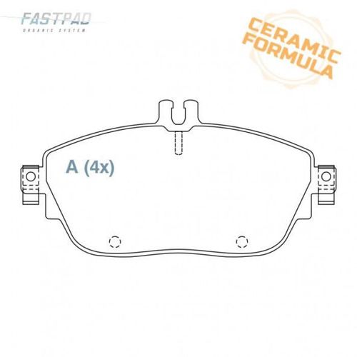 PASTILHA FREIO / GLA-200 15- 1.6 TB VISION / WILLTEC FP251