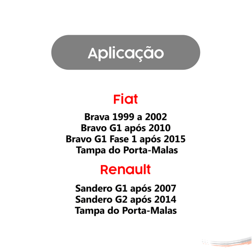 Par Amortecedores Tampa Porta-Malas C4 Pallas 06 A 13