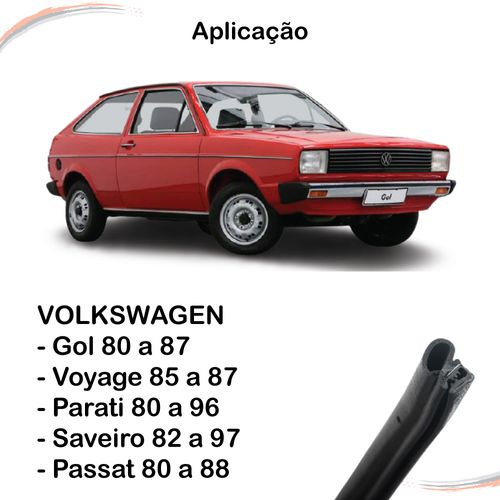 Borracha Porta Sem Aba Gol G1 80 a 87 Rolo 25 mts