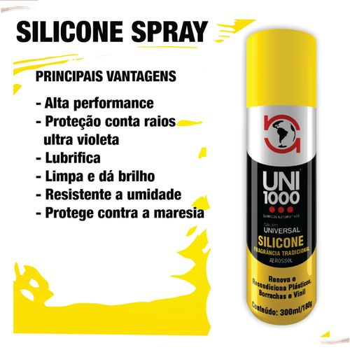 Silicone Spray Lubrificante de Alta Proteção Lavanda