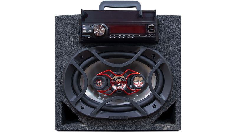 Caixa Residencial Bob P/ 1 6x9 Ativa Bt/usb/sd/aux