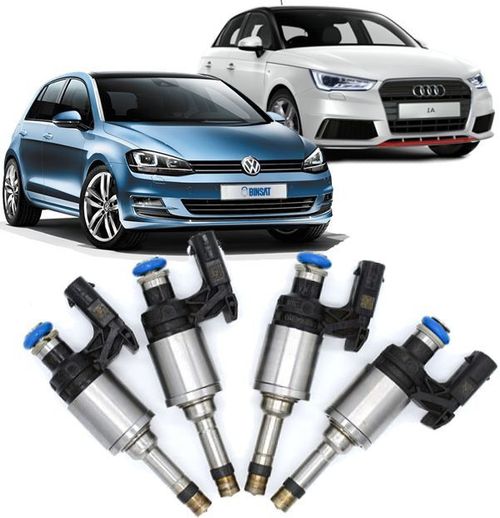 Kit 4 Bico Injetor Audi A1 E A3 1.4 Tsi Golf Tiguan 1.4 Tsi Apos 2014 04e906036