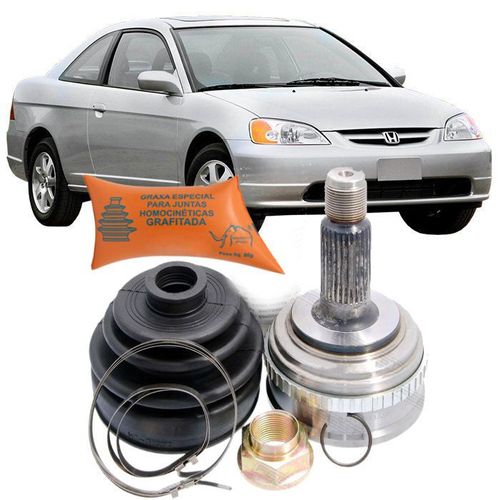 Junta Homocinetica Honda Civic 1.7 LX e EX 2002 A 2005 Com Abs