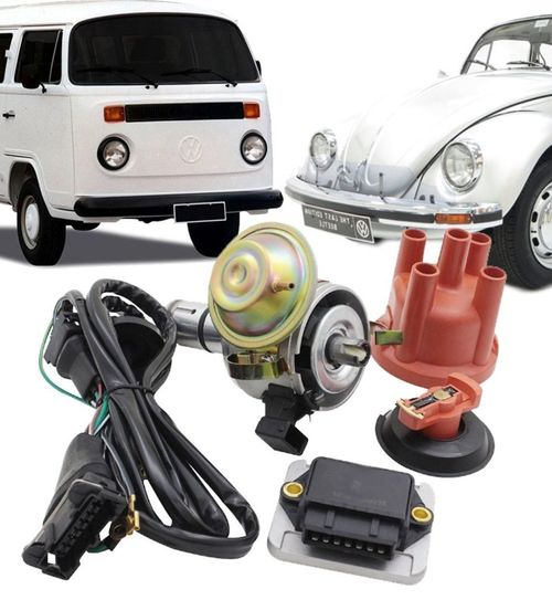 Kit Ignicao Eletronica Fusca Brasilia Kombi Puma Buggy 1300 1500 E 1600 Novo Sistema Hall