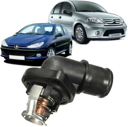 Valvula Termostatica Com Carcaca 206 C3 1.4 8v E 1.6 8v Gasolina - 1336.Q2