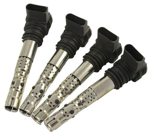 Kit Com 4 Bobinas Ignicao Golf Passat 1.8 Turbo Audi A3 A4 A6