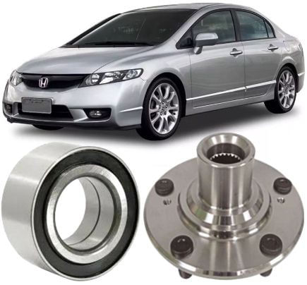 Cubo de Roda com Rolamento Dianteiro Honda New Civic 1.8 16V De 2006 Ate 2014