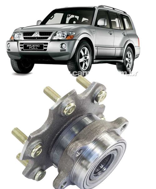 Cubo de Roda Traseira Com Rolamento Mitsubishi Pajero Full de 2001 ate 2006 Todas