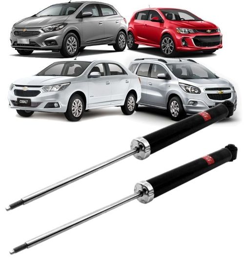 Par de Amortecedor Traseiro Cobalt Spin Onix Prisma 1.0 1.4 1.8 Flex de 2012 a 2019