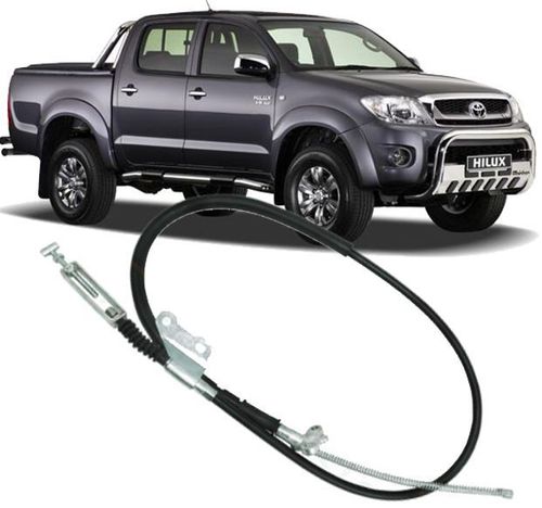 Cabo de freio de mão Traseiro Hilux E Sw4 De 2005 à 2015 - Esquerdo