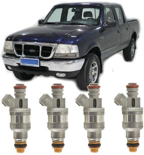 Kit 4 Bico Injetor Ranger 2.5 à Gasolina de 1998 a 2001 F87ed2a / F87ed2b