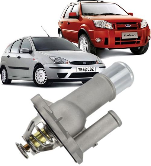 Valvula Termostatica Focus e Ecosport 2.0 16v Duratec Fusion 2.3 2.5 de aluminio