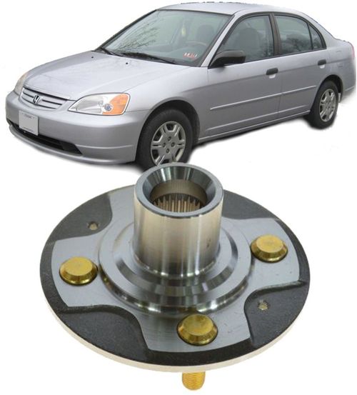 Cubo de Roda Dianteiro Honda Civic 1.7 De 2001 Ate 2006 Sem ABS