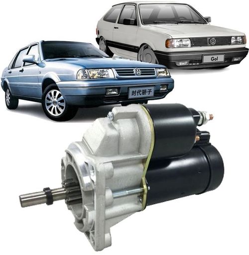 Motor de Arranque Partida Santana Parati Gol Ap 1.6 1.8 2.0 Com pino Guia