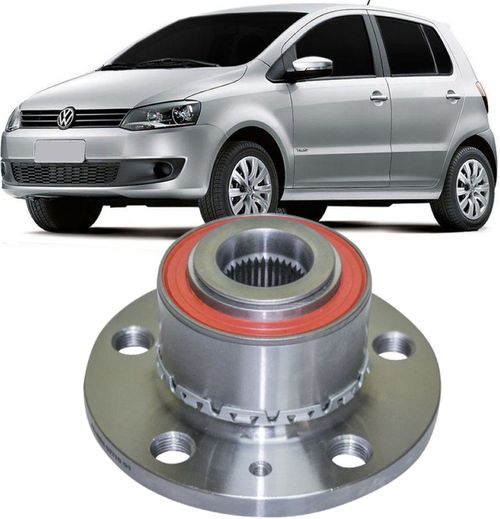 Cubo Roda Dianteiro Com Rolamento Polo Fox 1.0 1.6 e 2.0 Sem ABS de 2003 à 2016
