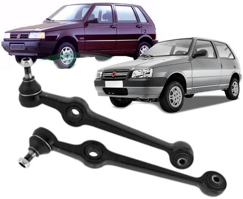 Par de Braco Oscilante Dianteiro Fiat Uno Elba Fiorino de 1986 a 2012