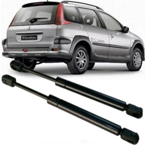 Par de Amortecedor da tampa traseira porta mala Peugeot 206 207 SW de 2004 à 2013