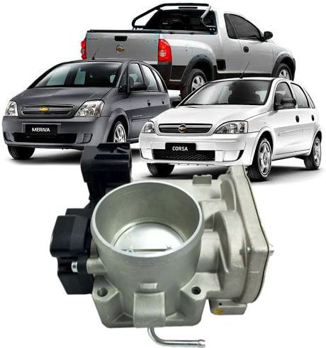Corpo Borboleta Tbi Corsa Meriva Celta Montana 1.4 e 1.8 8v Flex de 2009 à 2016 - 24579417