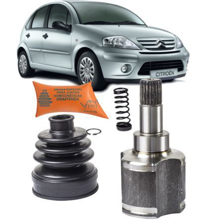 Tulipa Trizeta e Coifa Citroen C3 1.4 8v Flex Apos 2008 Ld Esquerdo