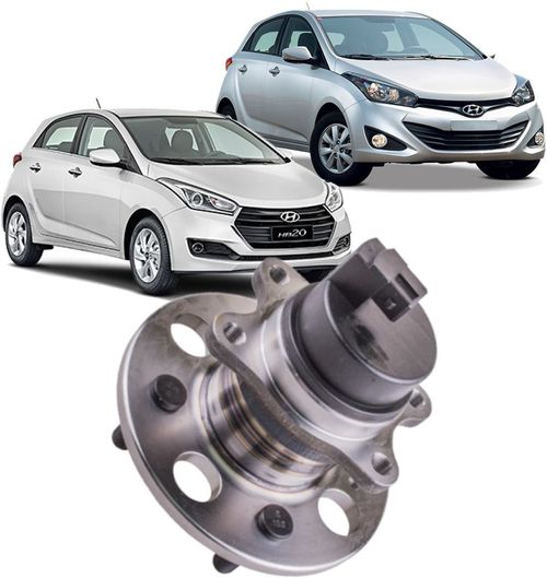 Cubo de Roda Traseiro Com Rolamento Hyundai Hb20 1.0 ou 1.6 Com Abs