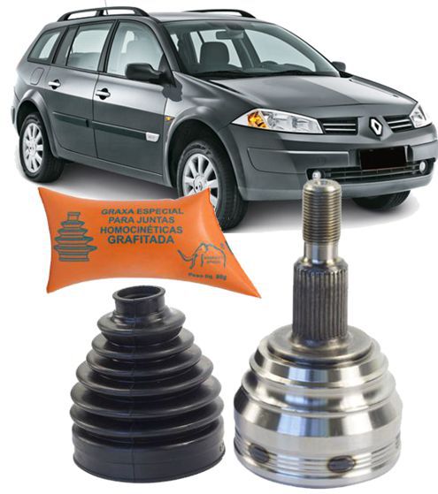 Junta Homocinetica Grand Tour e Megane 1.6 e 2.0 16v de 2007 À 2013 - 23x30 Estrias
