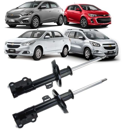 Par de Amortecedor Dianteiro Cobalt Spin Onix Prisma 1.0 1.4 1.8 Flex de 2012 a 2019