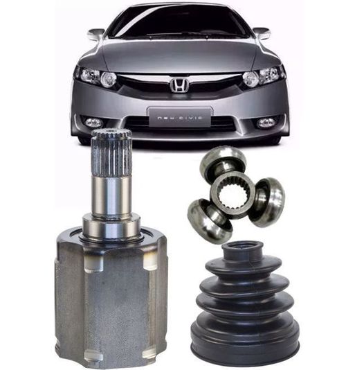 Kit Tulipa Trizeta e Coifa Honda New Civic 1.8 16v Manual de 2006 à 2012 Ld Esquerdo