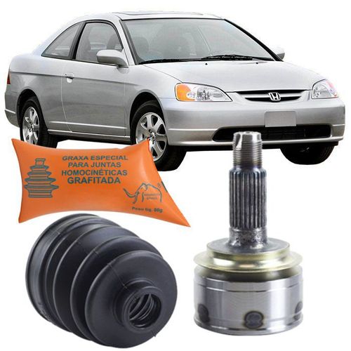 Junta Homocinetica Honda Civic 1.7 LX e EX 2002 A 2005 Sem Abs