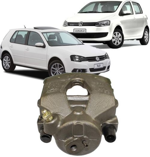 Pinca de Freio Dianteira Golf Audi A3 Fox Polo de 1998 à 2014 Disco Ventilado - Ld Esquerdo