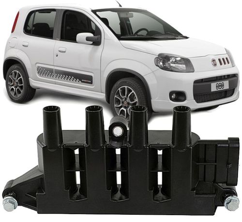 Bobina de Ignicao Uno Palio 1.4 8v Flex Motor Evo de 2010 à 2019 - 55228006