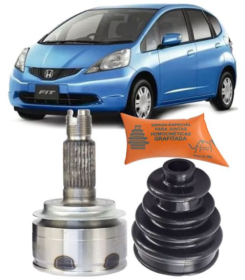 Junta Homocinetica Honda Fit e City 1.4 8v e 1.5 16v Manual de 2009 à 2014