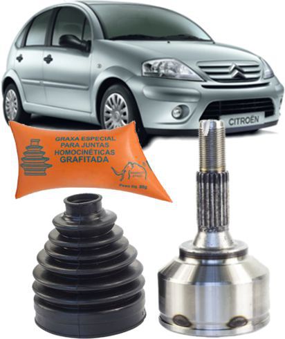 Junta Homocinetica Citroen C3 1.4 8v Gasolina ou flex de 2002 à 2013 - 21x21