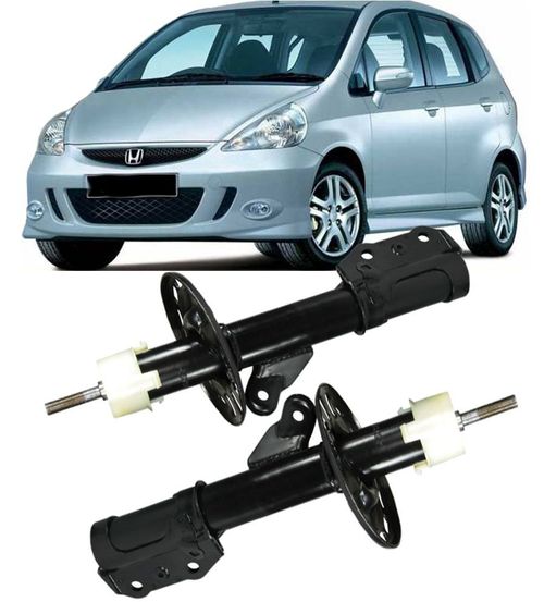 Par de Amortecedor Dianteiro Honda Fit 1.4 e 1.5 de 2003 a 2008