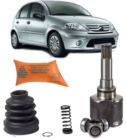 Tulipa Trizeta e Coifa Citroen C3 1.4 8v Flex Apos 2008 Ld Direito