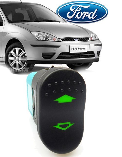 Botao Interruptor Vidro Eletrico Ford Focus de 2000 a 2008 Simples