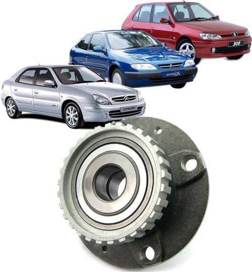 Cubo De Roda com Rolamento Traseiro Citroen Xsara E Zx Peugeot 205 E 306 C/abs