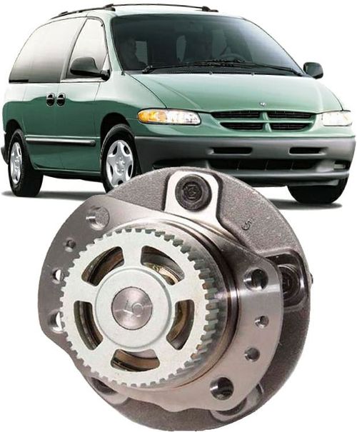 Cubo de Roda Traseiro Com Rolamento Grand Caravan Aro 14 e 4 Furos de 1996 a 2000