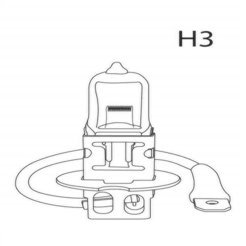 Lâmpada Automotiva H3 12V 55W Super Branca Par Multilaser - AU804OUT [Reembalado]