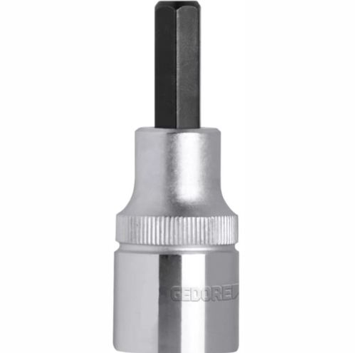 SOQUETE ALLEN HEXAGONAL CURTO ENCAIXE 1/2 - 19MM - R62551910 - GEDORE RED
