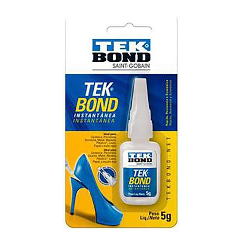 Adesivo Instantâneo Diversos Universal 1980 a 2021 - 831144 - Tek Bond 5g