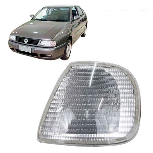 Lanterna do Pisca Dianteiro Cristal Volkswagen Polo Classic 97 até 2001 e Seat Cordoba 97 até 2001