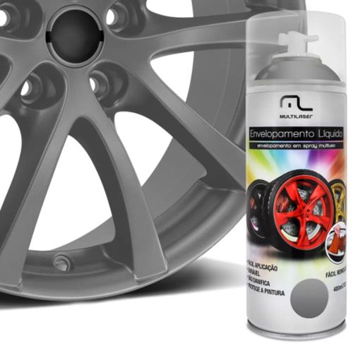 Spray de Envelopamento Líquido Prata 400ml Multilaser